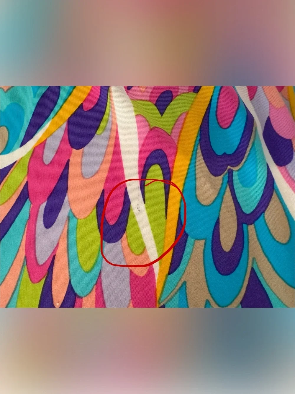 Trina Turk Bright Psychedelic Print Swim Cover Up Mini Dress Open Back Md *Read